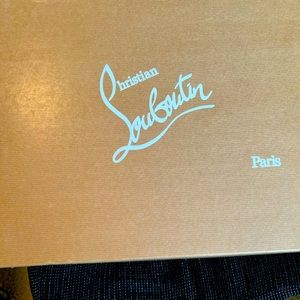 Louboutin color block ankle boots.. brand new still in box with red bags